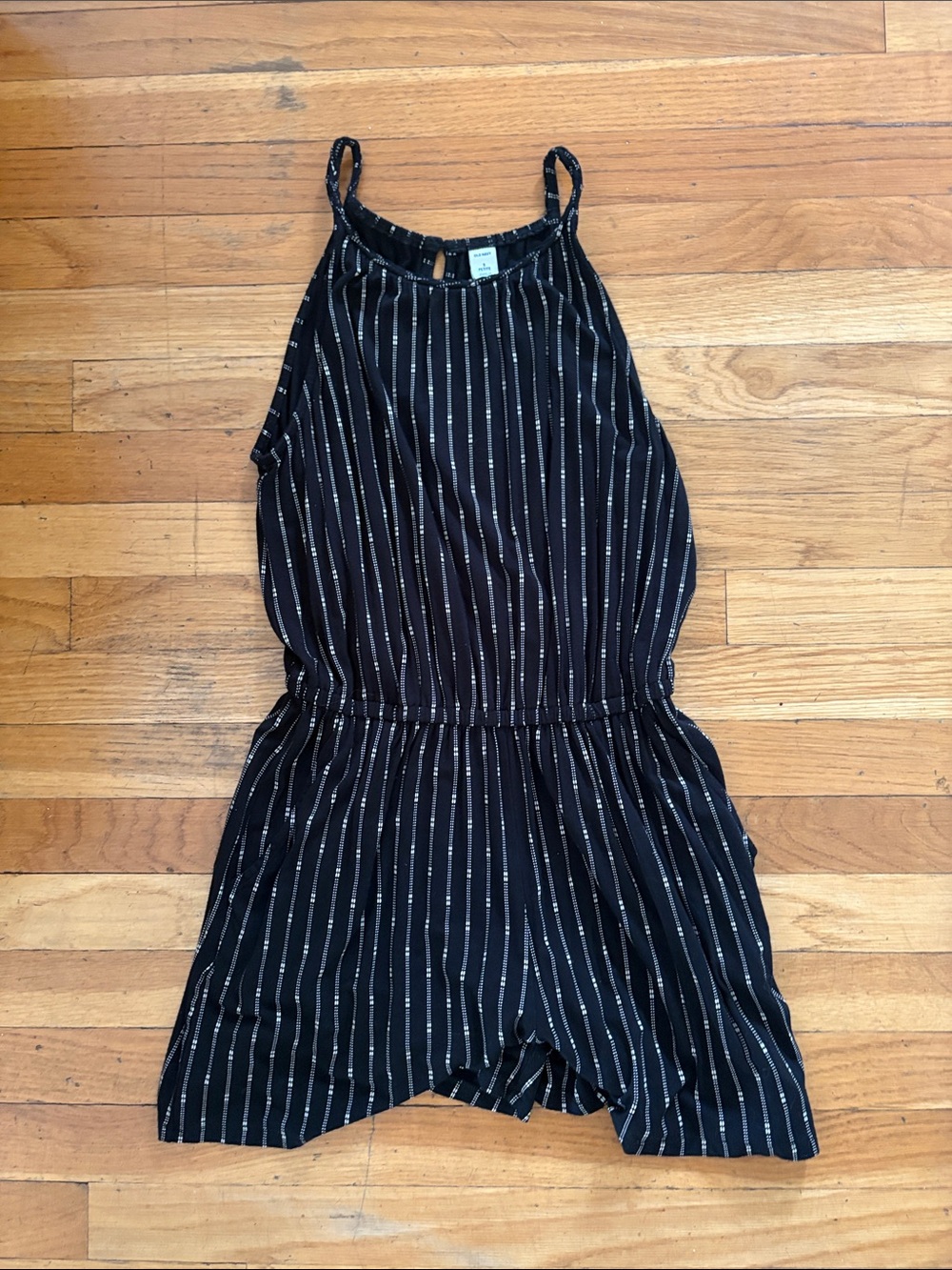 Old Navy Black Striped Romper